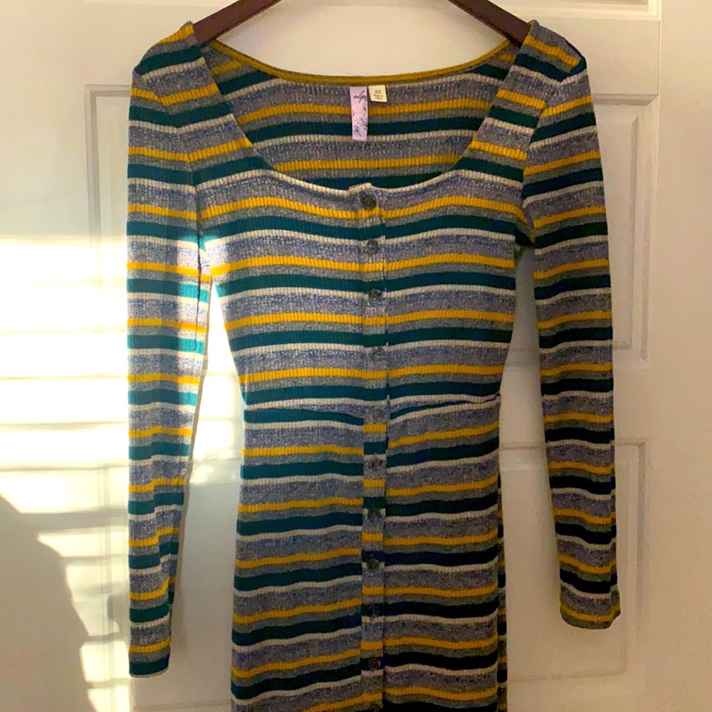 Button-down Sweater Dress